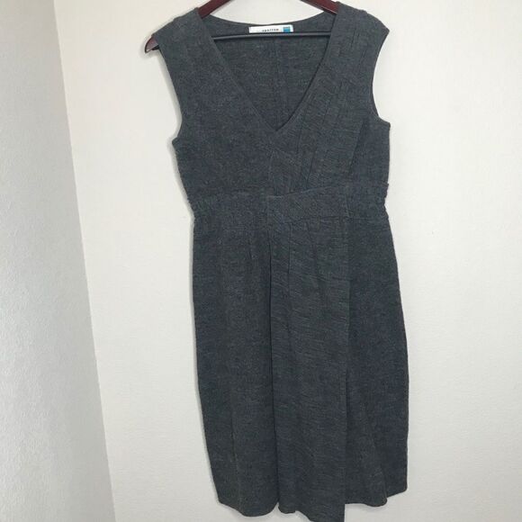 Anthropologie grey wool sheath dress - Picture 7 of 8